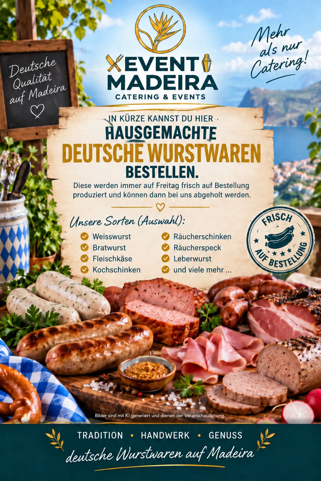 Wurst-Bestellung Event Madeira