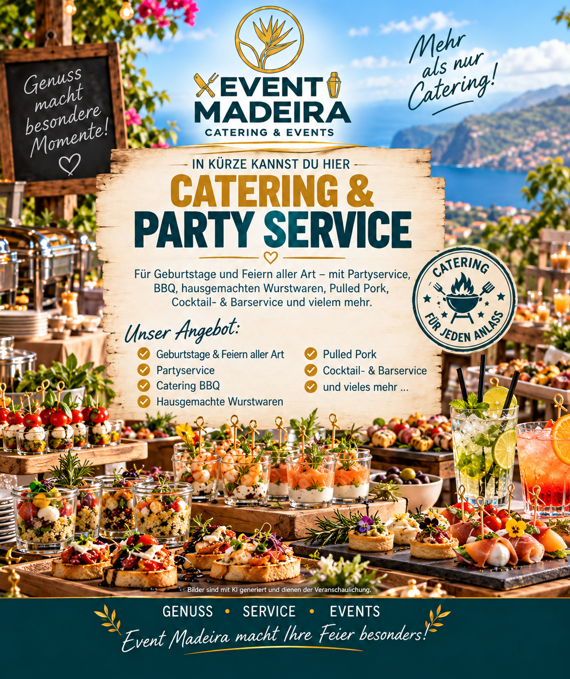 Catering-Angebot Event Madeira